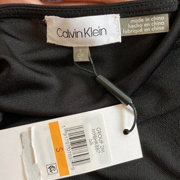 CALVIN Klein Black Short Sleeve Top - Picture 11 of 14